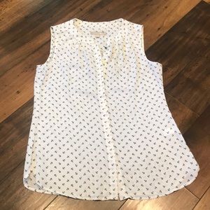 Sleeveless Banana Republic blouse